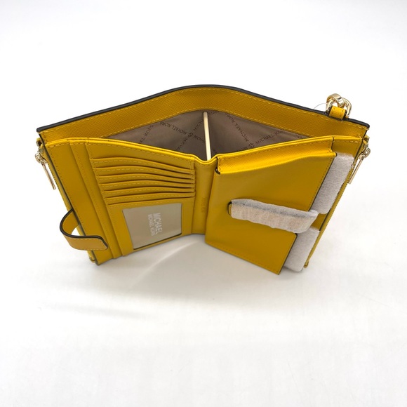 Michael Kors Sheila Medium Satchel Crossbody Bag & Double Zip Wallet Wristlet - Picture 11 of 12